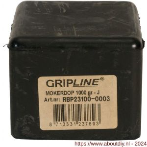 Gripline mokerdop rubber 1,0 kg kopmaat 37x37 mm - A50200463 - afbeelding 2