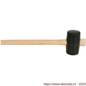Gripline hamer rubber nummer 1 hard zwart - A50200443 - afbeelding 1
