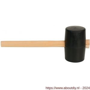 Gripline hamer rubber nummer 4 hard zwart - Y20500317 - afbeelding 1