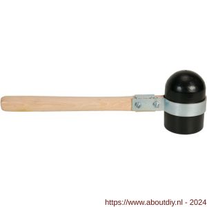 Gripline hamer rubber Rotterdams model hard zwart - Y20500319 - afbeelding 1