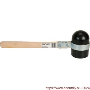 Gripline hamer rubber Rotterdams model hard zwart - Y20500319 - afbeelding 2