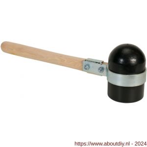 Gripline hamer rubber Rotterdams model hard zwart - Y20500319 - afbeelding 3