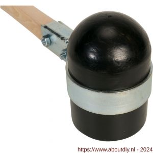 Gripline hamer rubber Rotterdams model hard zwart - Y20500319 - afbeelding 4