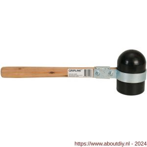 Gripline hamer rubber Rotterdams model zacht zwart - A50200456 - afbeelding 2