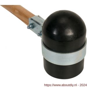 Gripline hamer rubber Rotterdams model zacht zwart - A50200456 - afbeelding 4