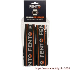 Fento kniebeschermer Original set clip elastieken zwart - A50201257 - afbeelding 3