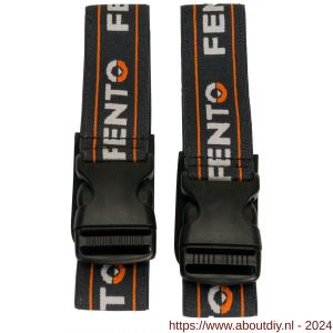 Fento kniebeschermer Home set elastieken met clip zwart - A50201157 - afbeelding 1