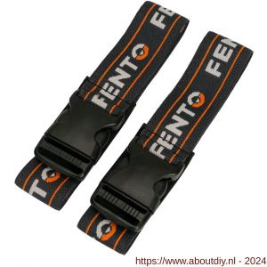 Fento kniebeschermer Home set elastieken met clip zwart - A50201157 - afbeelding 2