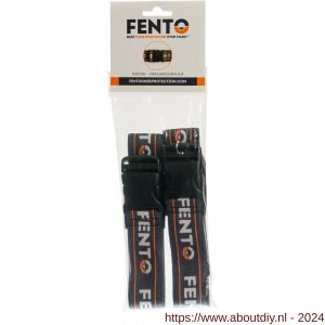 Fento kniebeschermer Home set elastieken met clip zwart - A50201157 - afbeelding 3