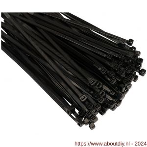 Konvox bundelbandje zwart 2.5x100 mm pak 200 stuks - A50200692 - afbeelding 2