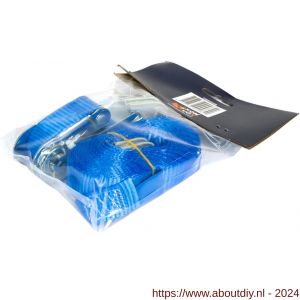 Konvox spanband 25 mm ratel 906 haak 1002 5 m LC 400/800 daN blauw - A50200896 - afbeelding 2