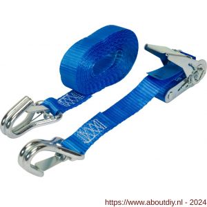 Konvox spanband 25 mm ratel 906 haak 1002 5 m LC 400/800 daN blauw - A50200896 - afbeelding 3