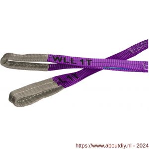 Konvox hijsband met lussen violet 1 ton 1 m - A50200922 - afbeelding 2