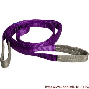 Konvox hijsband met lussen violet 1 ton 1 m - A50200922 - afbeelding 3