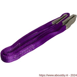 Konvox hijsband met lussen violet 1 ton 2 m - A50200924 - afbeelding 1