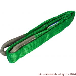 Konvox hijsband met lussen groen 2 ton 2 m - A50200931 - afbeelding 1
