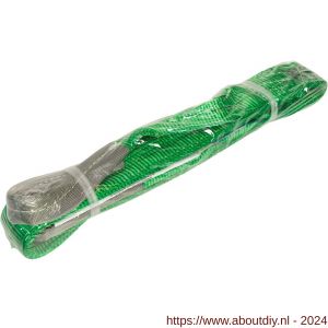 Konvox hijsband met lussen groen 2 ton 2 m - A50200931 - afbeelding 2