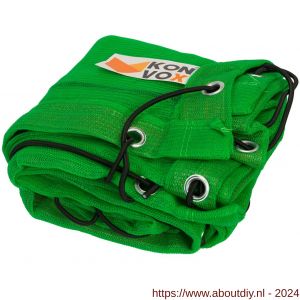 Konvox aanhangwagennet fijnmazig met elastiek 1,4x2,5 cm groen - A50200858 - afbeelding 2