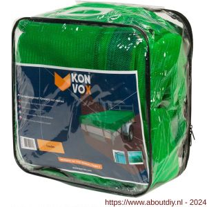 Konvox aanhangwagennet fijnmazig met elastiek 160x300 cm groen - A50200860 - afbeelding 1
