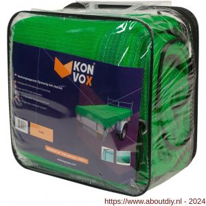 Konvox aanhangwagennet fijnmazig met elastiek 200x400 cm groen - A50200867 - afbeelding 1