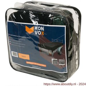 Konvox aanhangwagennet fijnmazig met elastiek 140x250 cm zwart - A50200859 - afbeelding 3