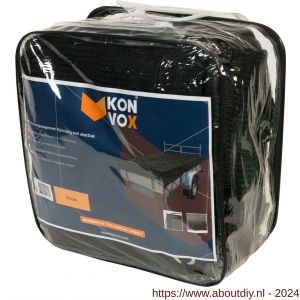 Konvox aanhangwagennet fijnmazig met elastiek 200x350 cm zwart - A50200866 - afbeelding 1