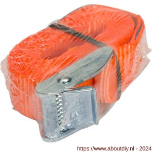 Konvox spanband 25 mm Professioneel met klemgesp 25 mm 2 m 175/350 daN oranje - A50200901 - afbeelding 2