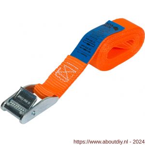 Konvox spanband 25 mm Professioneel met klemgesp 25 mm 2 m 175/350 daN oranje - A50200901 - afbeelding 3