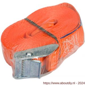 Konvox spanband 25 mm Professioneel met klemgesp 25 mm 4 m 175/350 daN oranje - A50200900 - afbeelding 1
