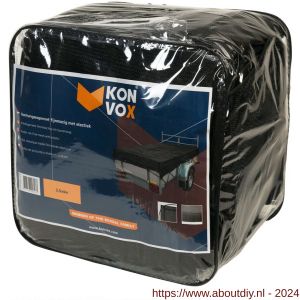 Konvox aanhangwagennet fijnmazig met elastiek 250x400 cm zwart - A50200869 - afbeelding 1