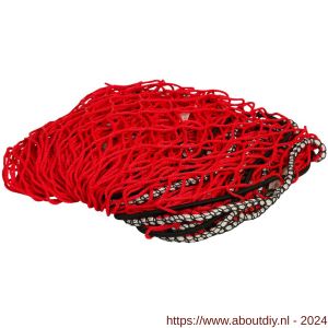 Konvox aanhangwagennet met hoeklussen en elastiek rood 150x200 cm - A50200854 - afbeelding 2