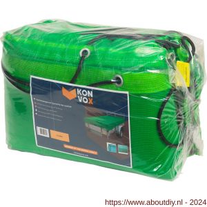Konvox aanhangwagennet fijnmazig met elastiek 310x800 cm groen - A50200875 - afbeelding 1