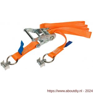 Konvox Smartlok Systeem spanband 25 mm ratel 909 fitting 5018 LC 750 daN 2 m oranje - A50200824 - afbeelding 3
