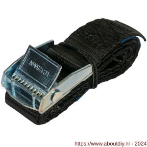 Konvox spanband 25 mm klemgesp 804 LC 250 daN 25 mm 1 m zwart - A50200902 - afbeelding 1