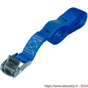 Konvox spanband 25 mm klemgesp 804 LC 250 daN 25 mm 2 m blauw - A50200903 - afbeelding 3