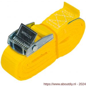 Konvox spanband 25 mm klemgesp 804 LC 250 daN 25 mm 3 m geel - A50200904 - afbeelding 1
