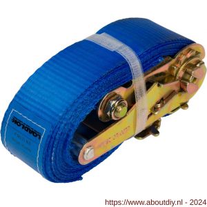 Konvox spanband 50 mm ratel 910 fitting 1826 4 m blauw voor combirail - A50201271 - afbeelding 1