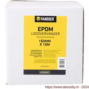 Pandser EPDM loodvervanger 0,15x10 m zwart - A50200358 - afbeelding 2