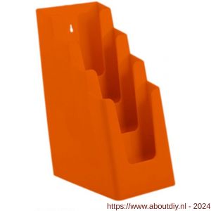 Nedco Display folderhouder meervoudig 4 vaks 1/3 A4 oranje - A24004055 - afbeelding 1