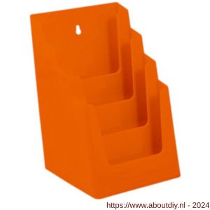 Nedco Display folderhouder meervoudig 4 vaks A5 oranje - A24004088 - afbeelding 1
