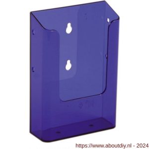 Nedco Display folderhouder wand 1/3 A4 NedNeon Purple - A24004123 - afbeelding 1