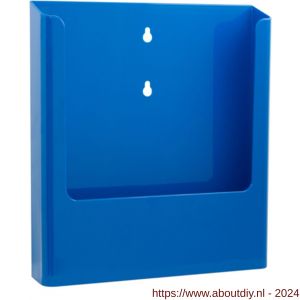 Nedco Display folderhouder wand A4 signaalblauw - A24004133 - afbeelding 1