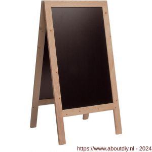 Nedco houten krijt stoepbord 750x1350 mm - A24004038 - afbeelding 1