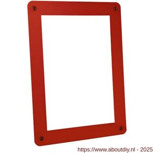 Nedco Display presentatiemiddel raamkaarthouder PVC rood kader A4 - A24004503 - afbeelding 1