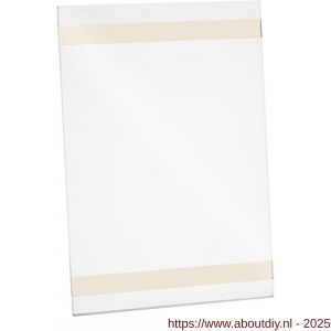 Nedco Display presentatiemiddel wandkaarthouder met dubbelzijdig tape A6 portrait - A24004505 - afbeelding 1