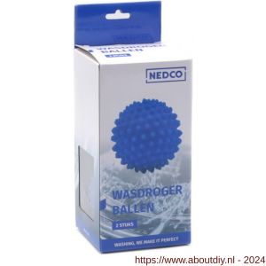 Nedco wasmachine-droger wasdrogerballen blauw per 2 stuks - A24003938 - afbeelding 3