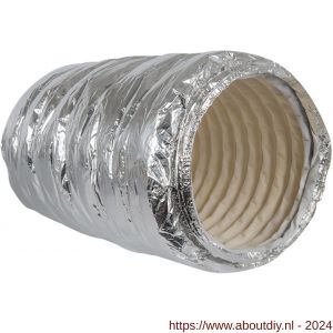Nedco ventilatiebuis flexibele geluiddempend aluminium afvoerslang 254 mm lengte 0,5 m - A24002819 - afbeelding 1