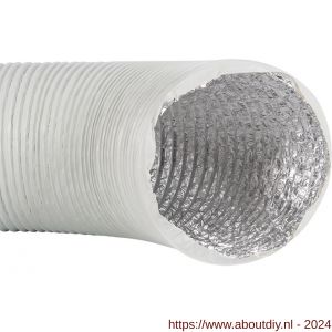 Dec ventilatiebuis flexibele Combidec afvoerslang diameter 254 mm kunststof-aluminium 10 m wit - A24002739 - afbeelding 1