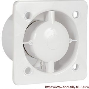 Nedco ventilator axiaal badkamer-toiletventilator AW 100W met ingebouwde trekkoordschakelaar wit - A24003698 - afbeelding 1