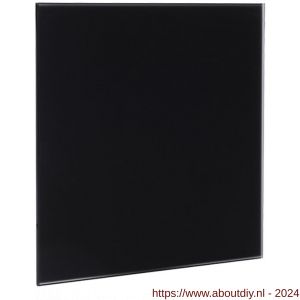 Nedco ventilator-accessoire front voor AW100 glas vlak mat zwart - A24003781 - afbeelding 1